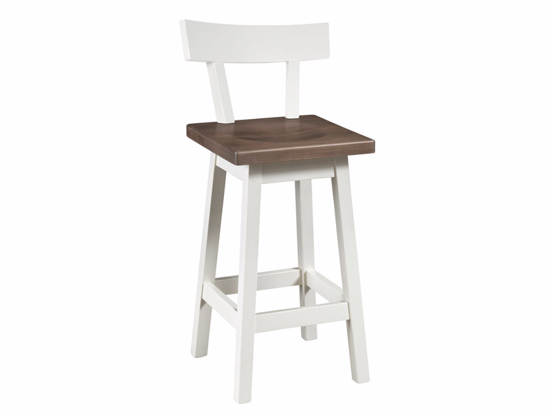 Seaford Swivel Stool w/ Back - 16"W x 36"H x 16"D