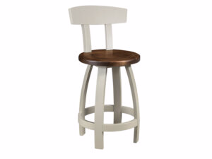 Winfield Swivel Stool w/ Back - 18"Round x 38.50"H