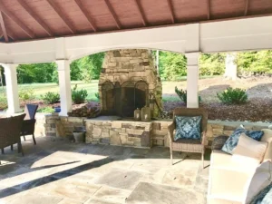 Stone Fireplace