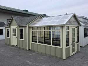 JM 10x24 A-Frame Greenhouse Combo