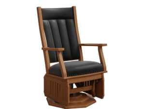 Mission Swivel Glider with Slat Sides