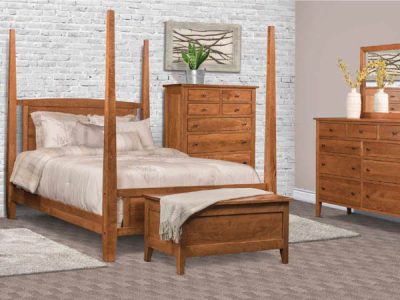 Amish handcrafted bedroom furniture from the Chelsea collection.