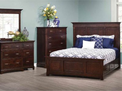 Amish handcrafted bedroom furniture from the Hamilton collection.