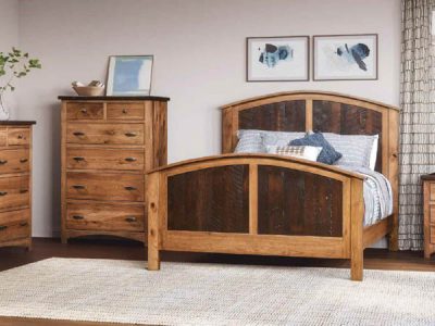 Amish handcrafted bedroom furniture from the Manhatten collection.