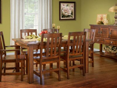 Amish handcrafted dining room furniture from the Ancient Mission collection
