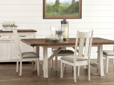 Amish handcrafted dining room furniture from the Aspen collection.