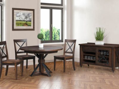 Amish handcrafted dining room furniture from the Bordon collection