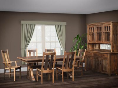 Amish handcrafted dining room furniture from the Bristol collection.