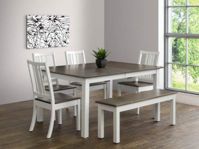 Amish handcrafted dining room furniture from the Eco collection.