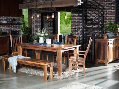 Amish handcrafted dining room furniture from the Edinburgh collection.