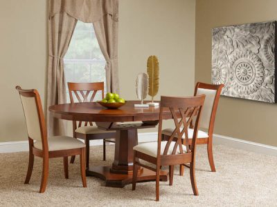 Amish handcrafted dining room furniture from the Hartford collection.