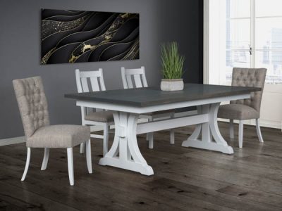 Amish handcrafted dining room furniture from the Hartland collection.