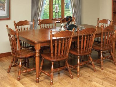 Amish handcrafted dining room furniture from the Homestead collection.