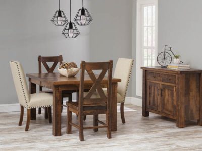 Amish handcrafted dining room furniture from the Houston collection.