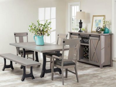 Amish handcrafted dining room furniture from the Lahoma collection.