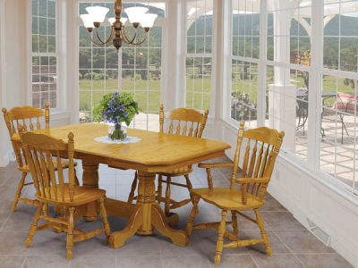 Amish handcrafted dining room furniture from the Port Royal collection.