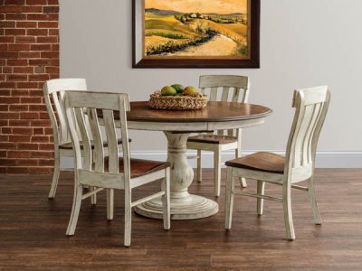 Amish handcrafted dining room furniture from the Raleigh collection.