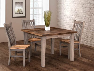 Amish handcrafted dining room furniture from the Stonehouse collection.