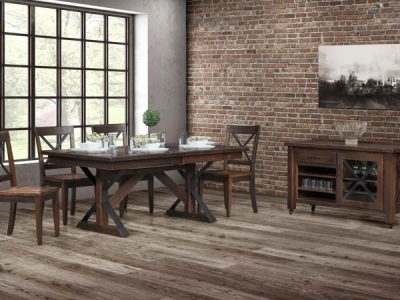 Amish handcrafted dining room furniture from the Wellington collection