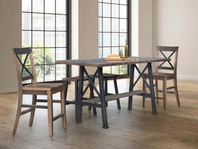 Amish handcrafted dining room furniture from the Highbridge Bar collection
