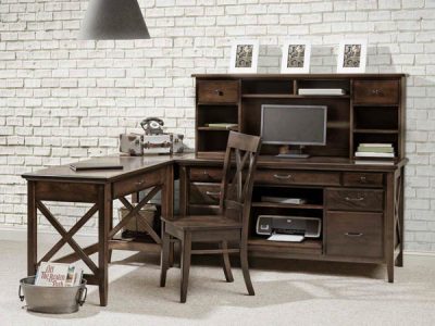 Amish handcrafted office desk from the Newport Collection