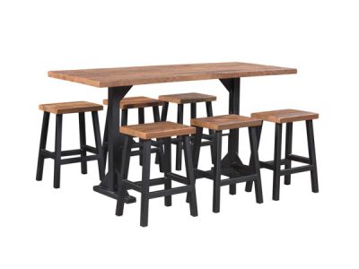 Amish handcrafted dining room furniture from the Portland Bar collection